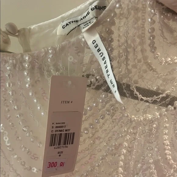 BHLDN Ivory Beaded Scallop Blouse - Picture 2 of 3